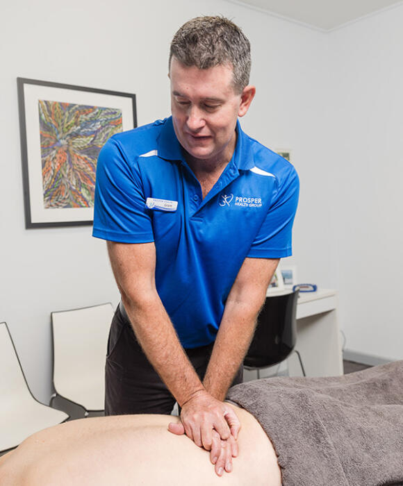 Physiotherapist at Prosper Health Group treating back pain in Colac with physiotherapy